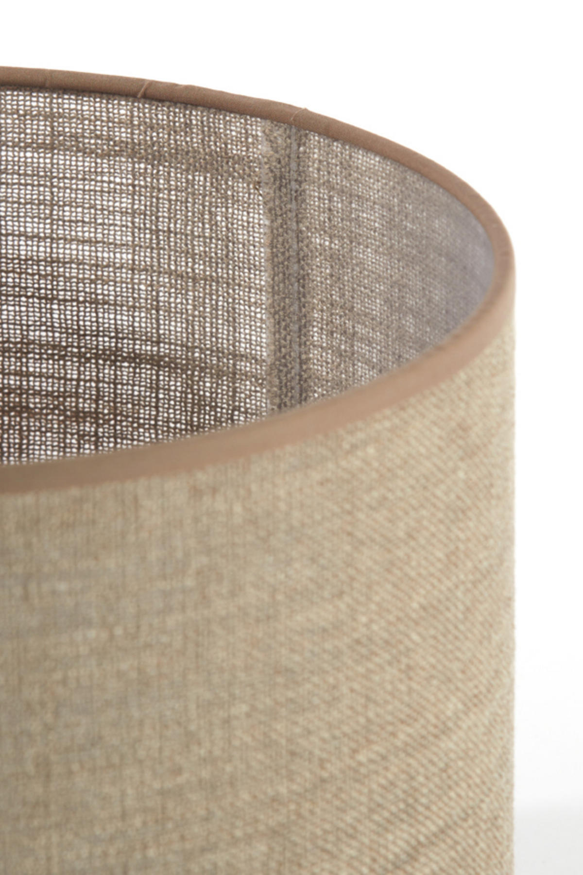 LAMPENSCHIRM Caden Braun Ø30/21 cm - Braun, Textil (30/30/21cm) - Light & Living