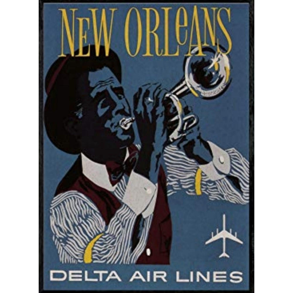 POSTER Amerika New Orleans Jazz A3 Rahmenlos - Klar, Papier (29.7/5/42cm) - Nacnic