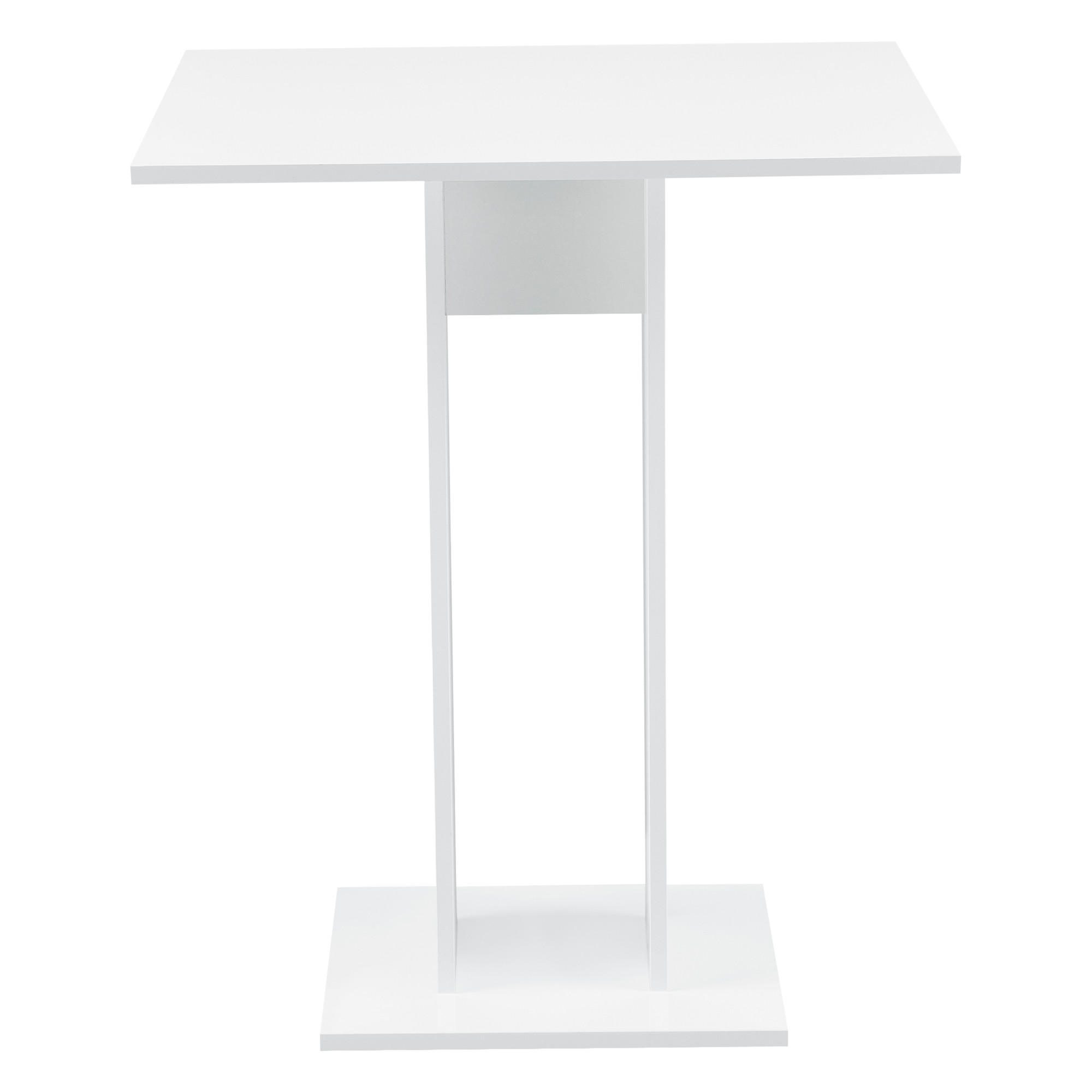 KÜCHENTISCH Lindesnes - Weiß Hochglanz, Holzwerkstoff (65/65/78cm) - [en.casa]