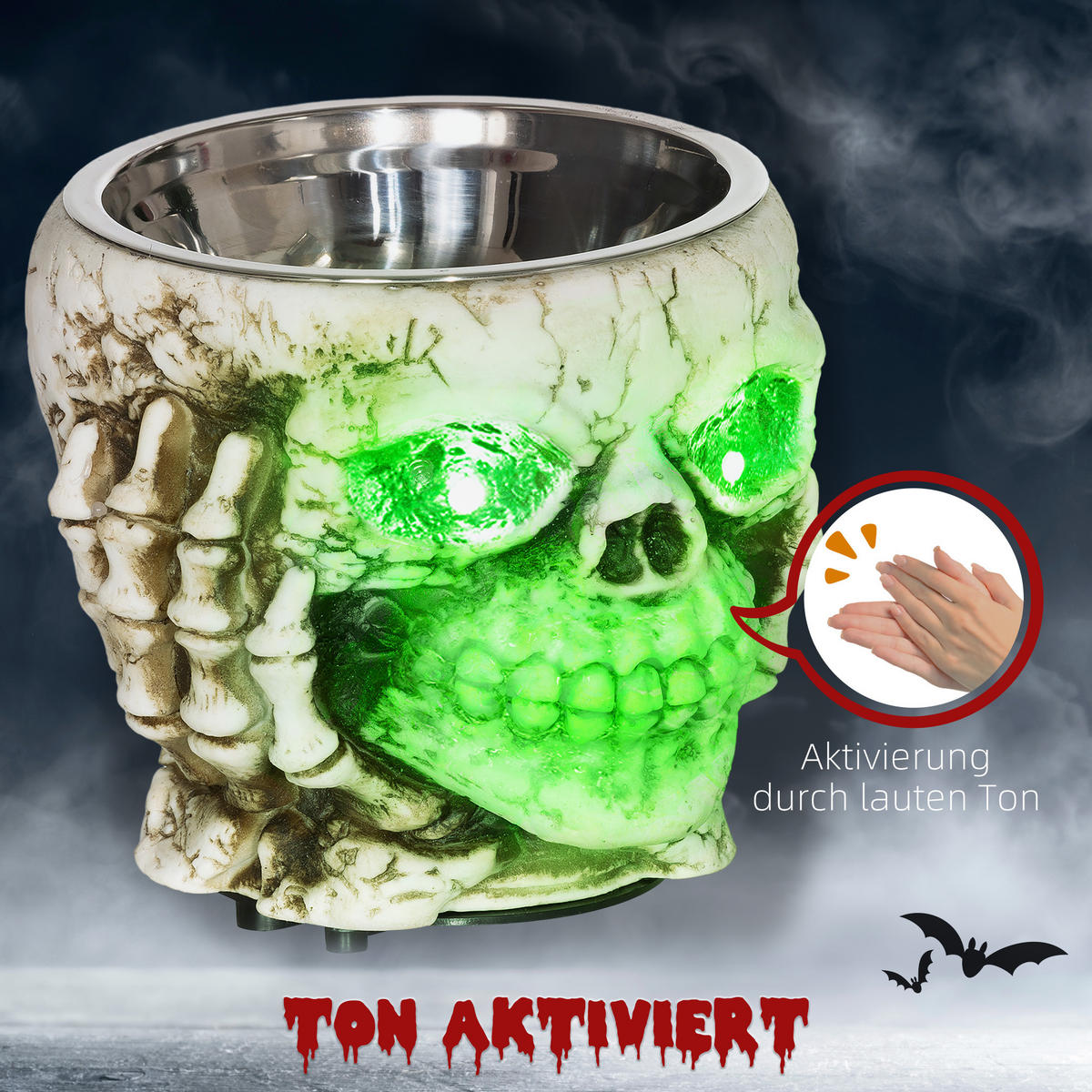 HALLOWEEN DECORATIONS - Multicolor, Kunststoff (16/14/16cm) - HOMCOM
