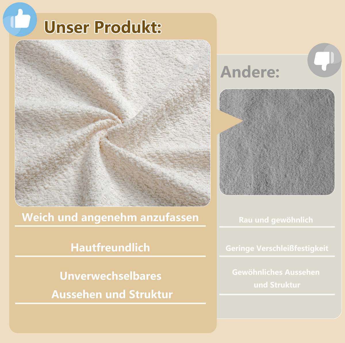 KINDERBETT 140/190 cm mit abnehmbaren Seitengittern, Stofftasche und Samtbezug, Beige - Beige, Textil (140/190cm) - Redom