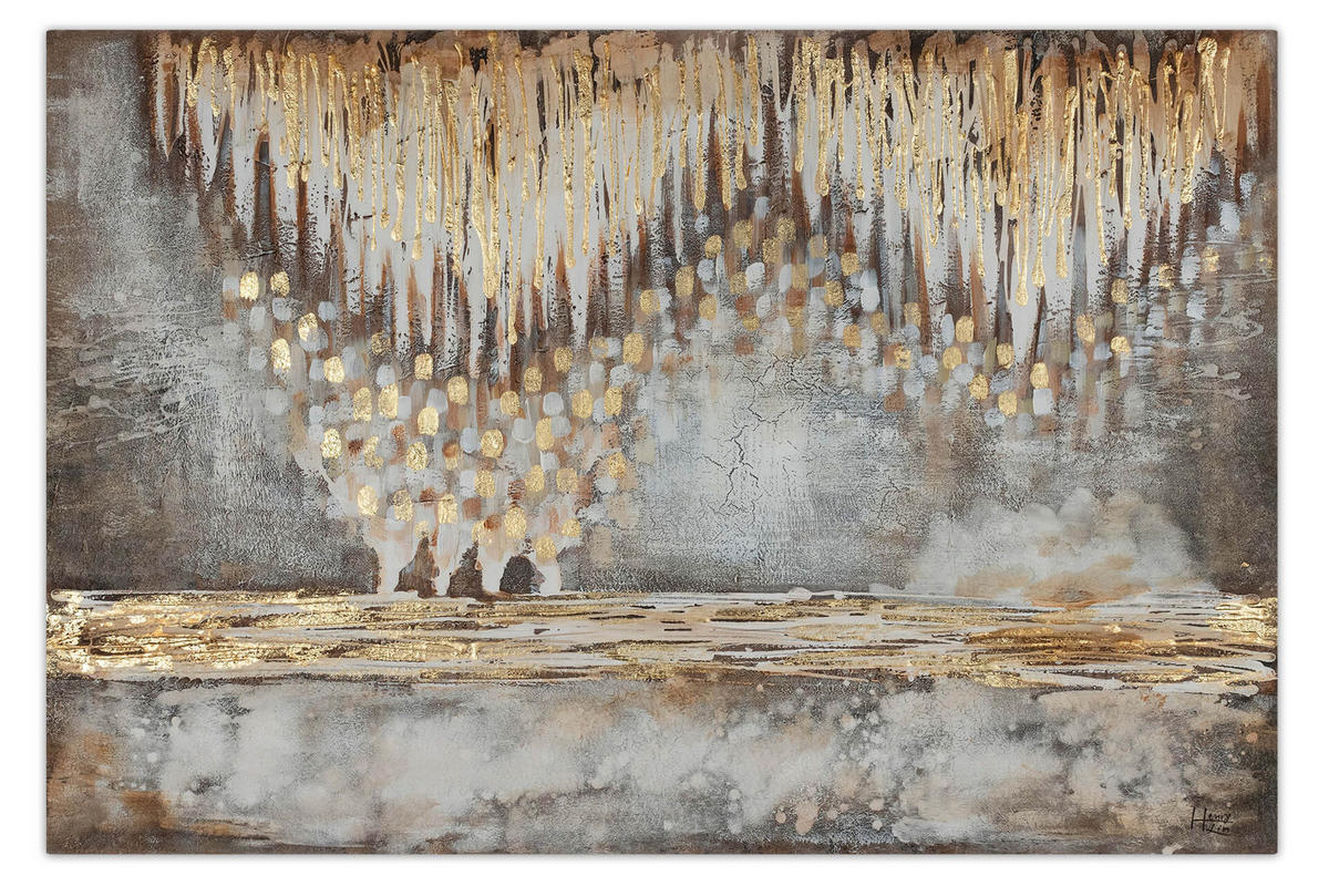 ÖLGEMÄLDE 120/80 cm - Beige/Braun, Holz/Textil (120/80cm) - KUNSTLOFT