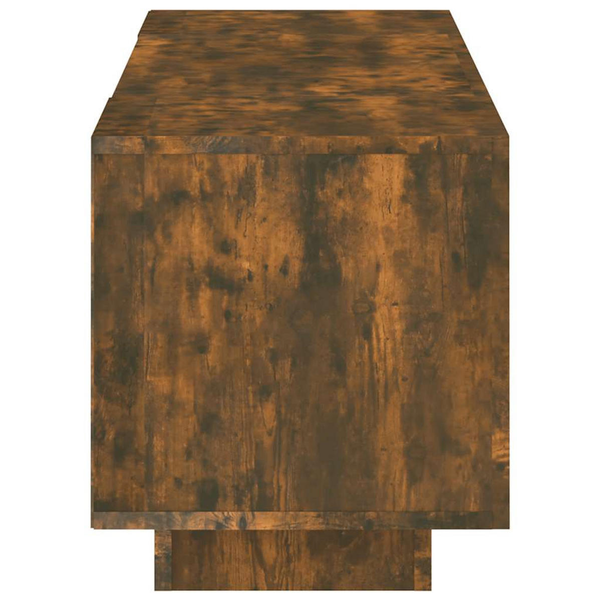 LOWBOARD mit Led-Leuchten 160/35/40 cm aus Holzwerkstoff in Räuchereiche Dekor - Dunkelbraun, Holz (160/40/35cm) - vidaXL