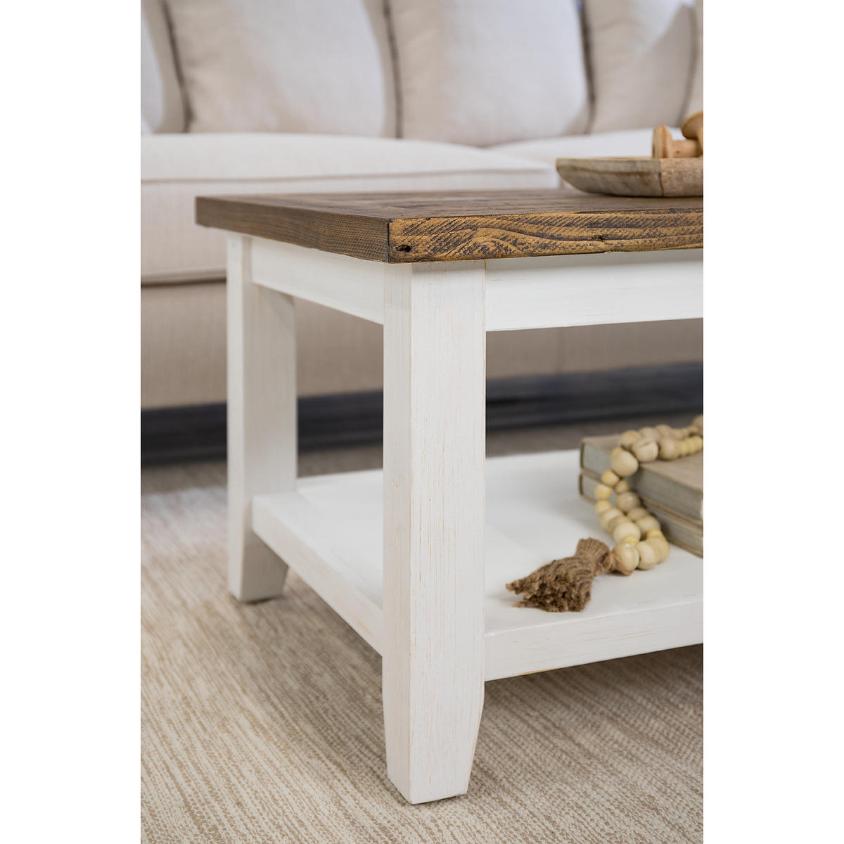 COUCHTISCH - Kiefer massiv - Kieferfarben, Holz (60/120/45cm) - home24