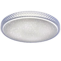 LED DECKENLEUCHTE Kristalle Weiß - Weiß, Metall (60/60/11cm)