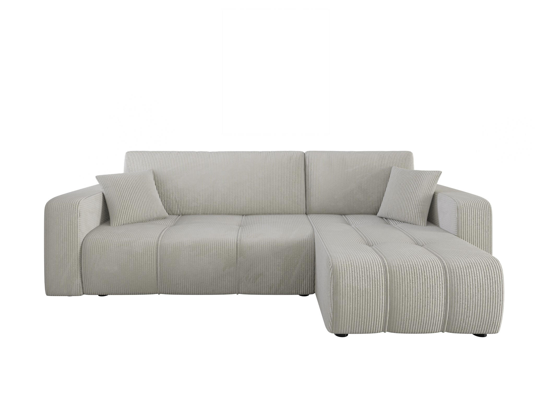 ECKSOFA Dagny Mit Schlaffunktion - Hellgrau, Holzwerkstoff/Textil (248/146cm) - Fun Möbel