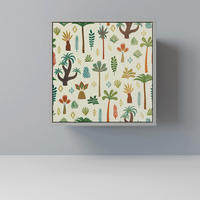 SIDEBOARD PALM SPRING, Grau, 57,5x42x57,5 cm, Ohne Füße - Multicolor/Grau, Holzwerkstoff (57.5/57.5/42cm) - SpaceRebels