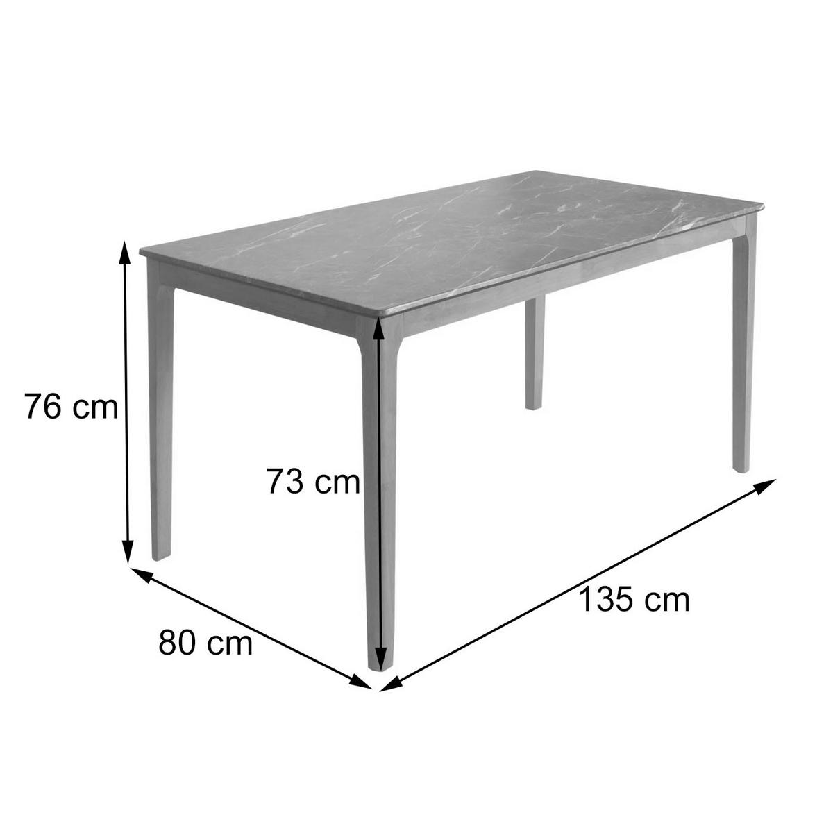 ESSTISCH rechteckig Braun - Braun, Holz (80/135/76cm) - MCW