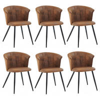 ESSZIMMERSTUHL in Vintage Brown 6er-Set - Braun, Textil (44/83/51cm) - Meubles Cosy