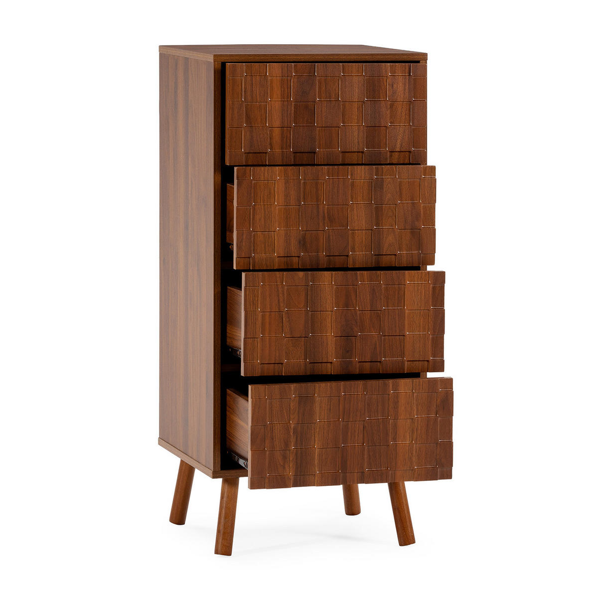 COMODĂ 45/100/40 Canadá aspect de nuc comun - culoare nucă, compozit lemnos (45/100/40cm) - VS Venta-stock