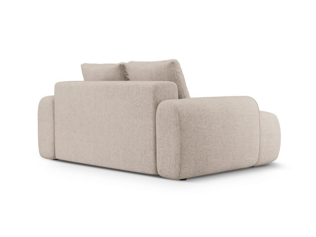SOFA Linz aus strukturiertem Stoff sandfarben 2 Sitzplätze - Sandfarben, Textil (100/84/175cm) - Cosmopolitan Design