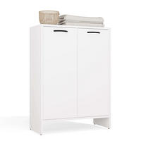 BADEZIMMERSCHRANK Kato - Weiß, Holzwerkstoff (66/90/30cm) - kommodly