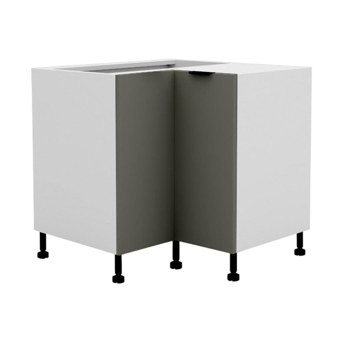 ECKUNTERSCHRANK – 86 cm – KU-DN90 – Lunara – Dunkelgrau - Dunkelgrau, Holzwerkstoff (86/72/86cm) - hi-markt