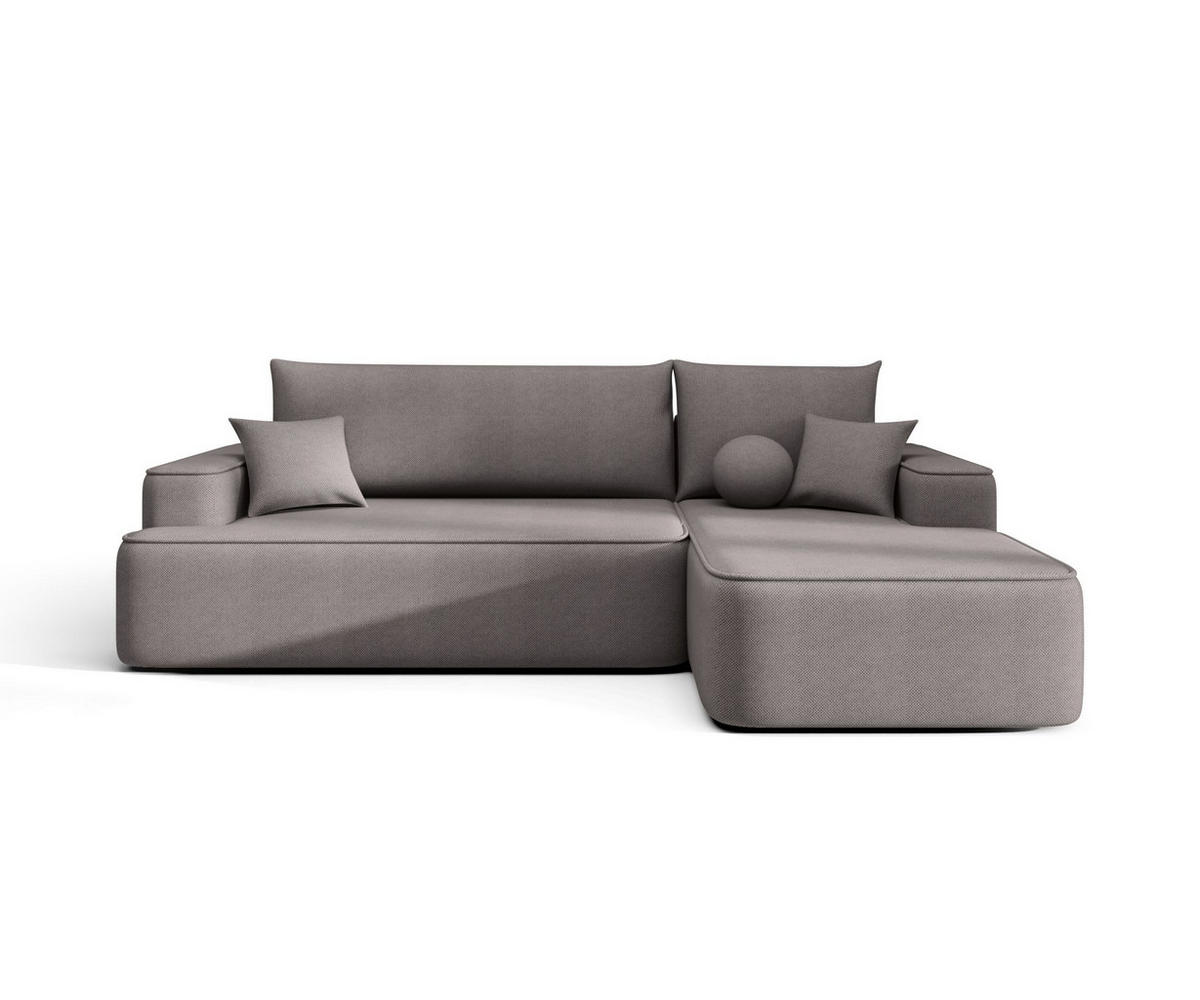 ECKSOFA mit Schlaffunktion FIGO Curio 83 Rechts - Grau, Textil (250/150cm) - Bedante