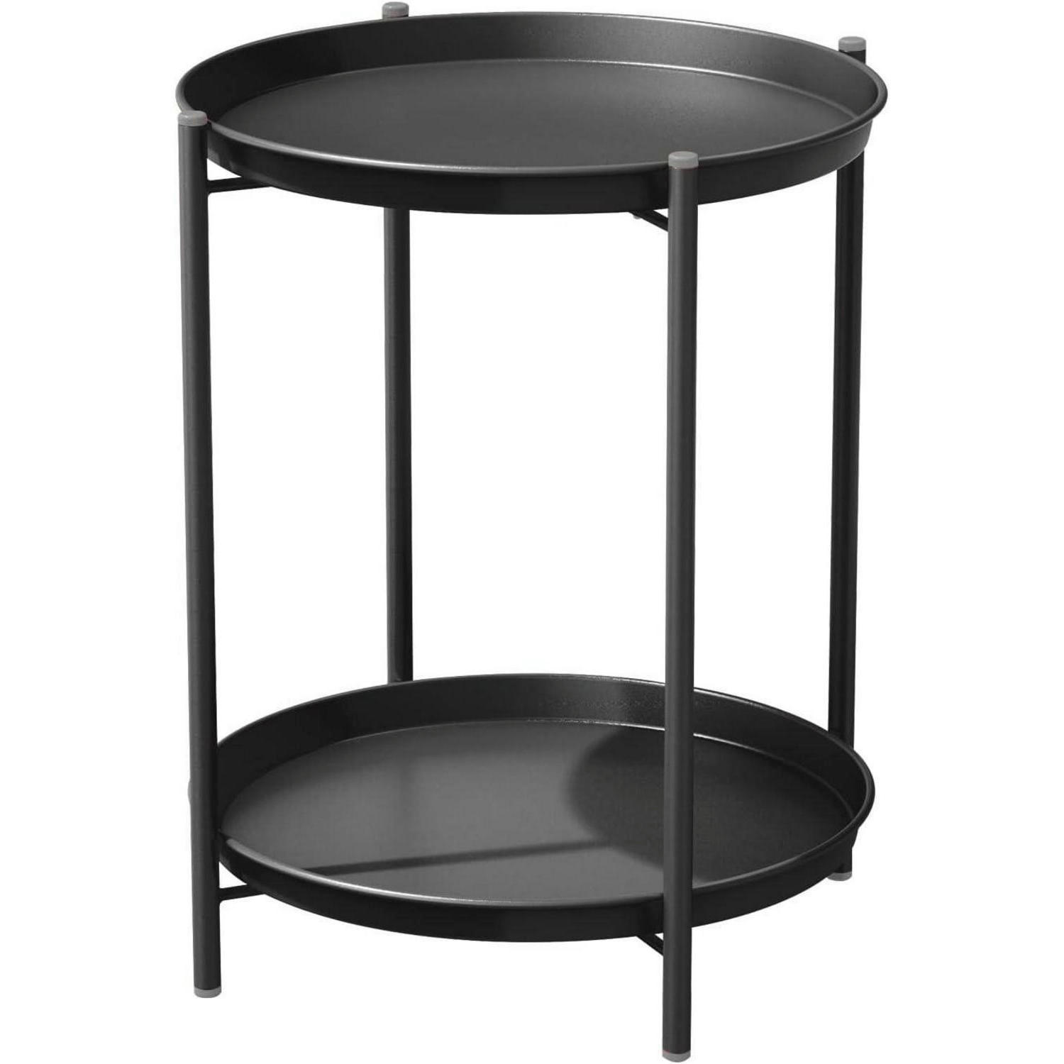 XXXLutz Beistelltisch Schwarz 45x53x45 cm