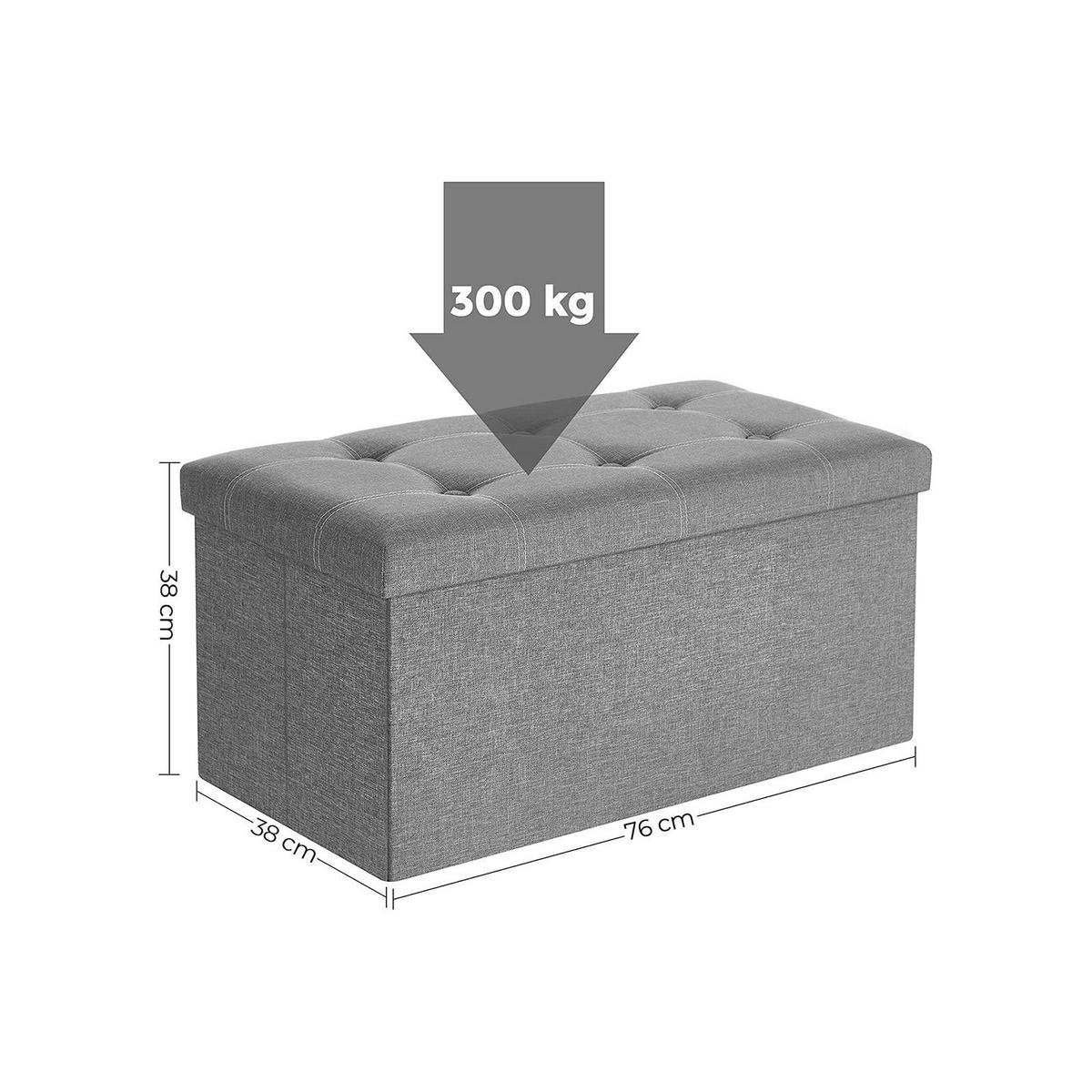 SITZBANK - Grau, Holzwerkstoff (38/38/76cm) - Hansiro