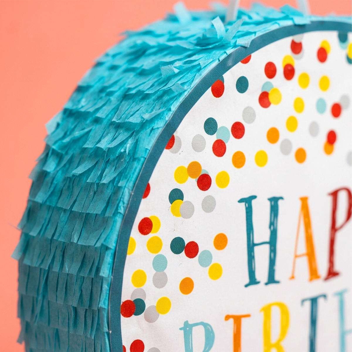 PINATA - Multicolor, Papier/Wellpappe (40/40/9cm) - Relaxdays