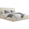 POLSTERBETT Terra Slim mit Bettkasten, Beige Boucle 180x200 cm - Beige/Birkefarben, Holz/Holzwerkstoff (180/200cm) - WFL GROUP