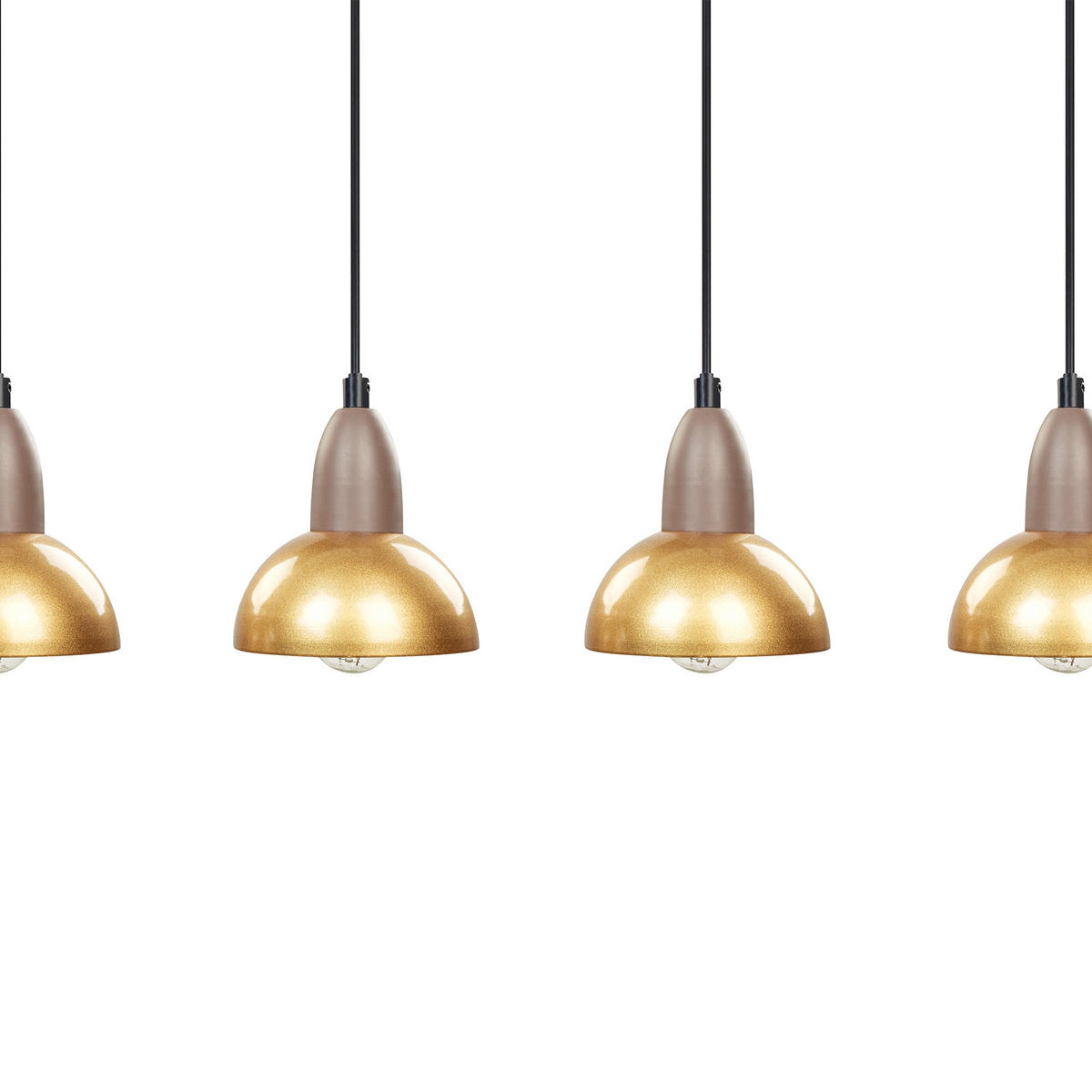 HÄNGELEUCHTE Castaly 16/75/110 cm - Messingfarben, Metall (16/75/110cm) - Beliani