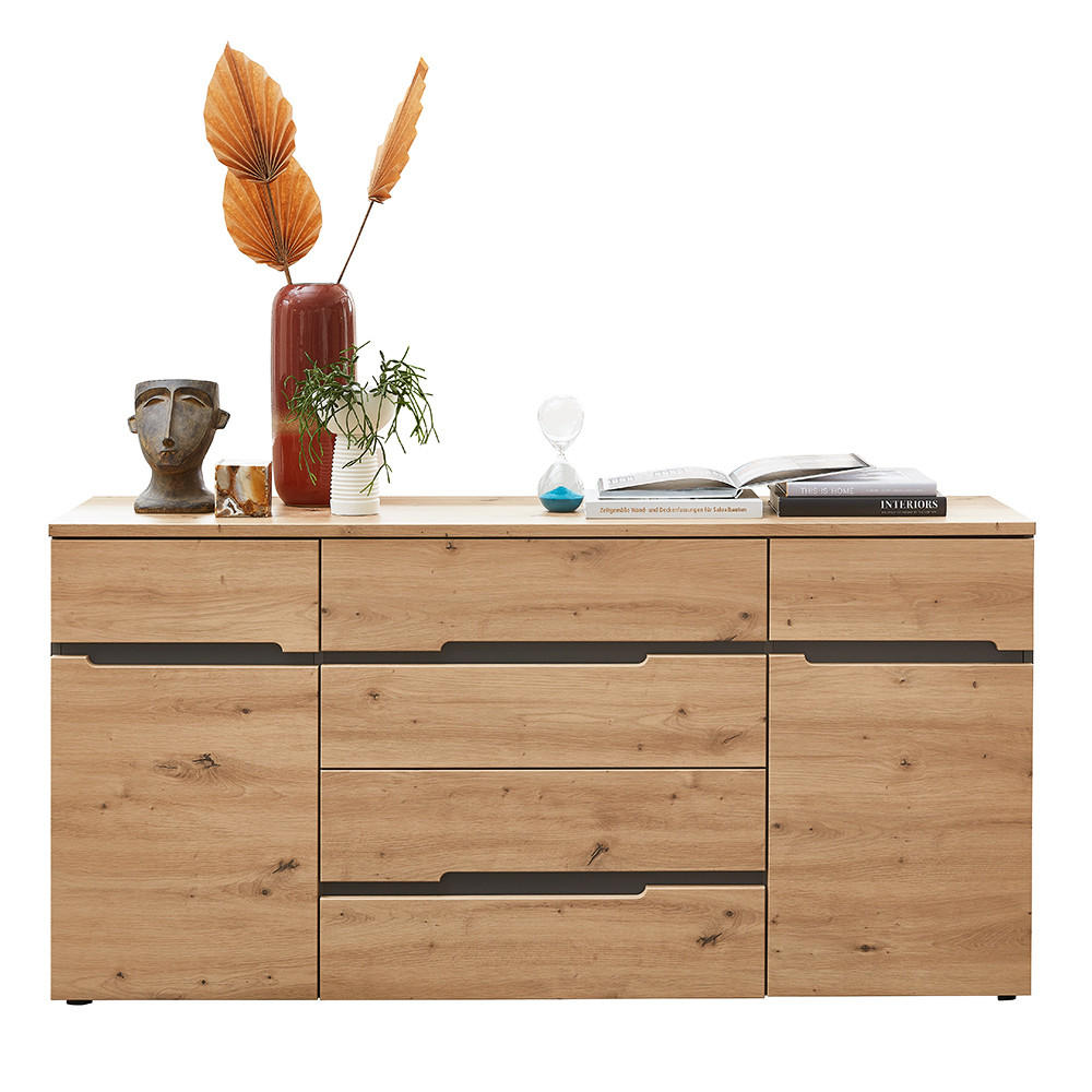 SIDEBOARD Manresa-36 - Braun, Holzwerkstoff (165/82/44cm) - Lomado