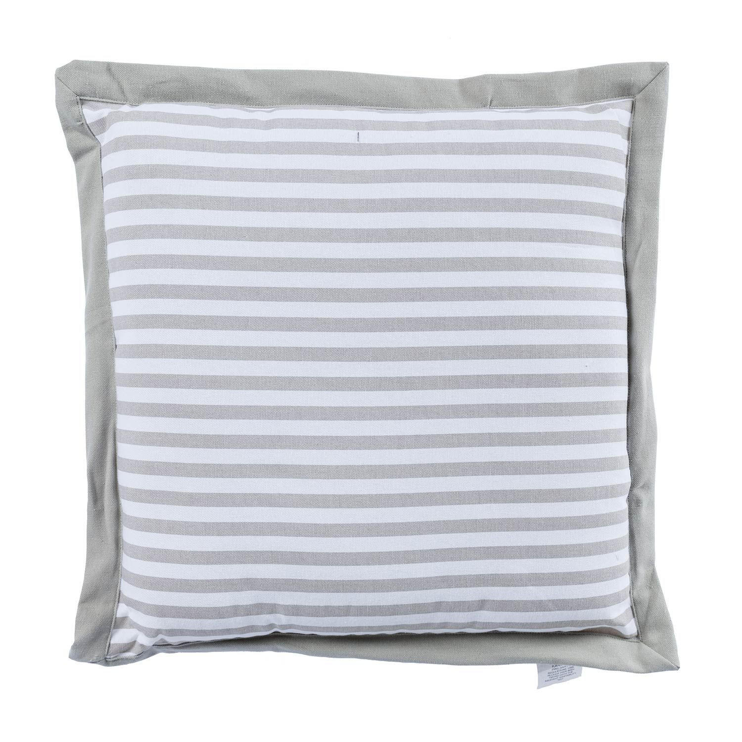 SITZKISSEN grau-weiß gestreift, 40/40/5 cm - Grau, Textil (40/40/5cm) - Homescapes