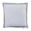 SITZKISSEN grau-weiß gestreift, 40/40/5 cm - Grau, Textil (40/40/5cm) - Homescapes