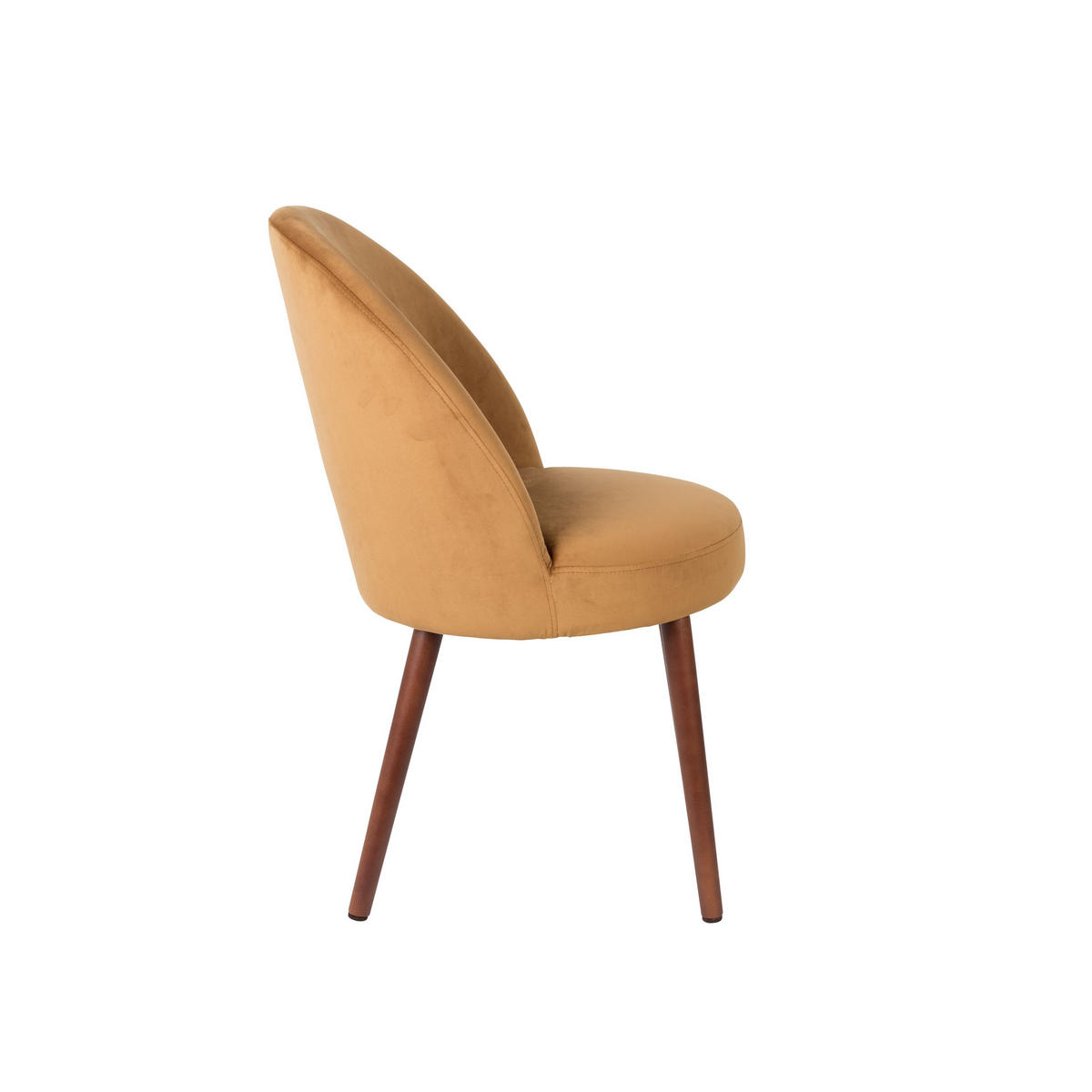 ESSZIMMERSTUHL Barbara Karamell/ Dunkelgelb - 2 er Set - Braun, Textil (51/85.5/59cm) - Dutchbone