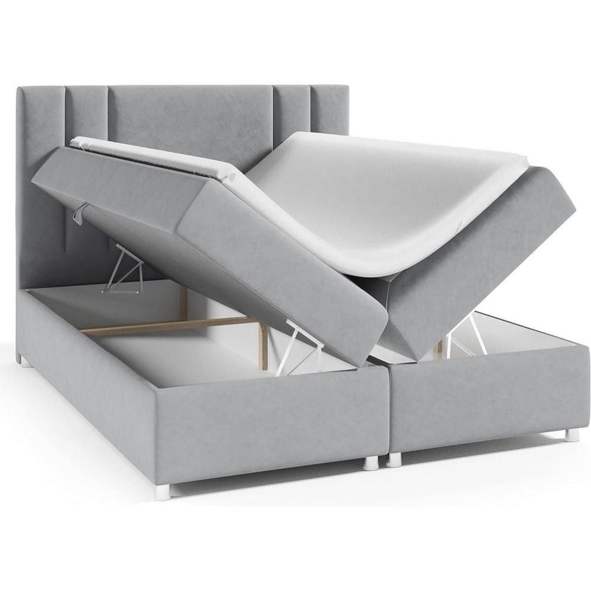 BOXBETT Trinity K-8 Bonellfederkern inkl. Topper - Blau, Holz/Holzwerkstoff (180/200cm) - Best For Home