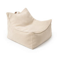 SITZSACK für Kinder, Slimcord, Beige - Cappuccino, Textil (60/50/70cm) - MeowBaby