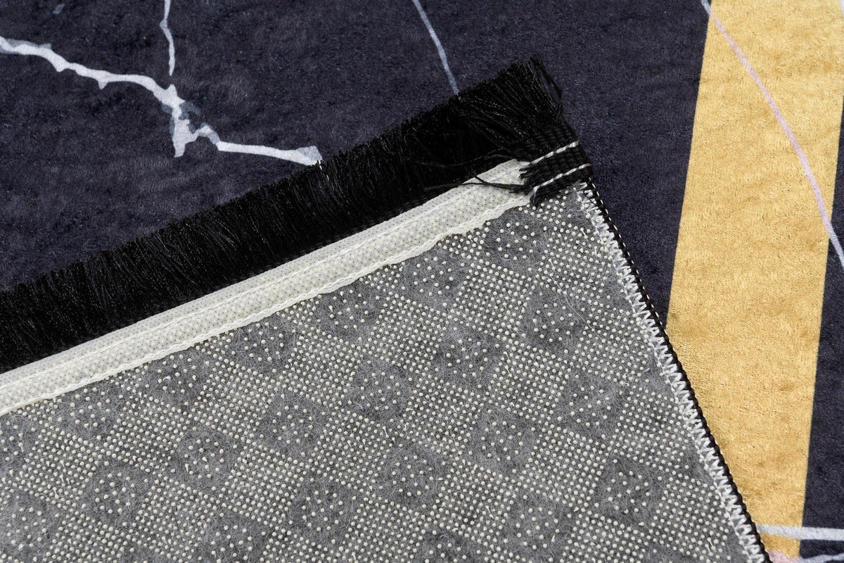 TEPPICH TOSCANA Schwarz 160/230 cm - Schwarz, Textil (160/230cm) - Tapiso