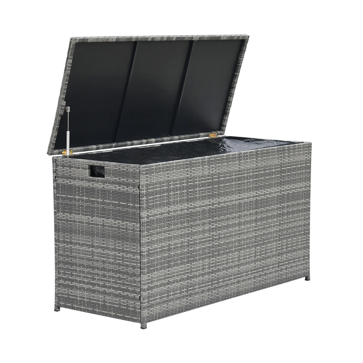 KISSENBOX Grau - Grau, Metall (59.7/80/80cm) - Teamson Home
