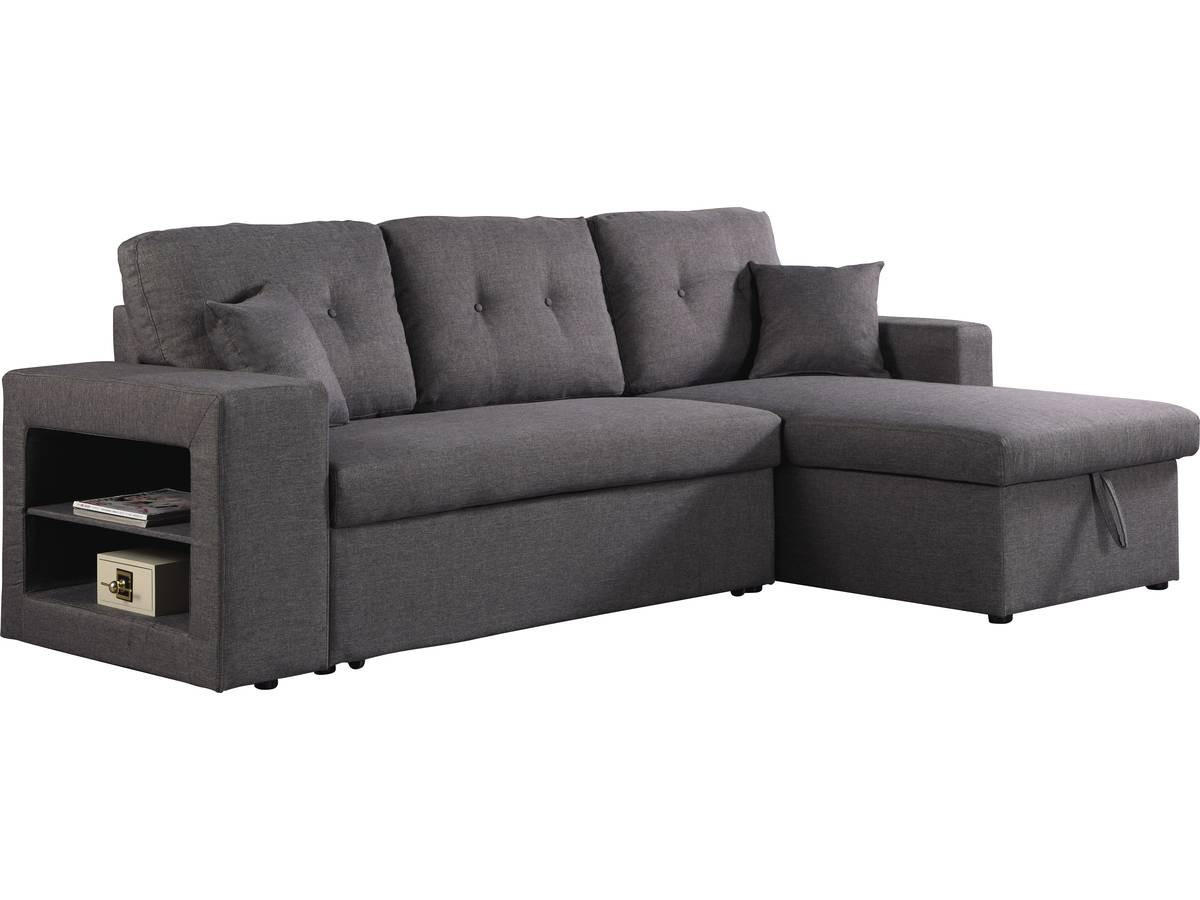 ECKSOFA axel Grau - Dunkelgrau, Textil (146/233cm) - Habitat Garten