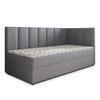 BOXBETT BEVE 80x200 cm mit Matratze und Topper, H2+H3 - Grau - Grau, Holz (80/200cm) - MASSENO