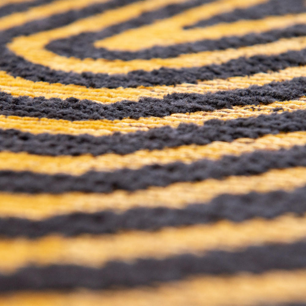 TEPPICH Black Gold Meditation 240/240 cm - Braun, Textil (240/240cm) - Louis De Poortere