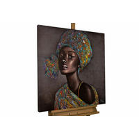 ACRYLBILD HANDGEMALT 80/80 cm - Braun, Holz/Textil (80/80cm) - KUNSTLOFT