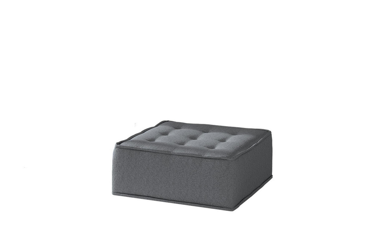 POLSTERHOCKER Sande In Alpine - Anthrazit, Holzwerkstoff/Textil (90/38/90cm) - Fun Möbel