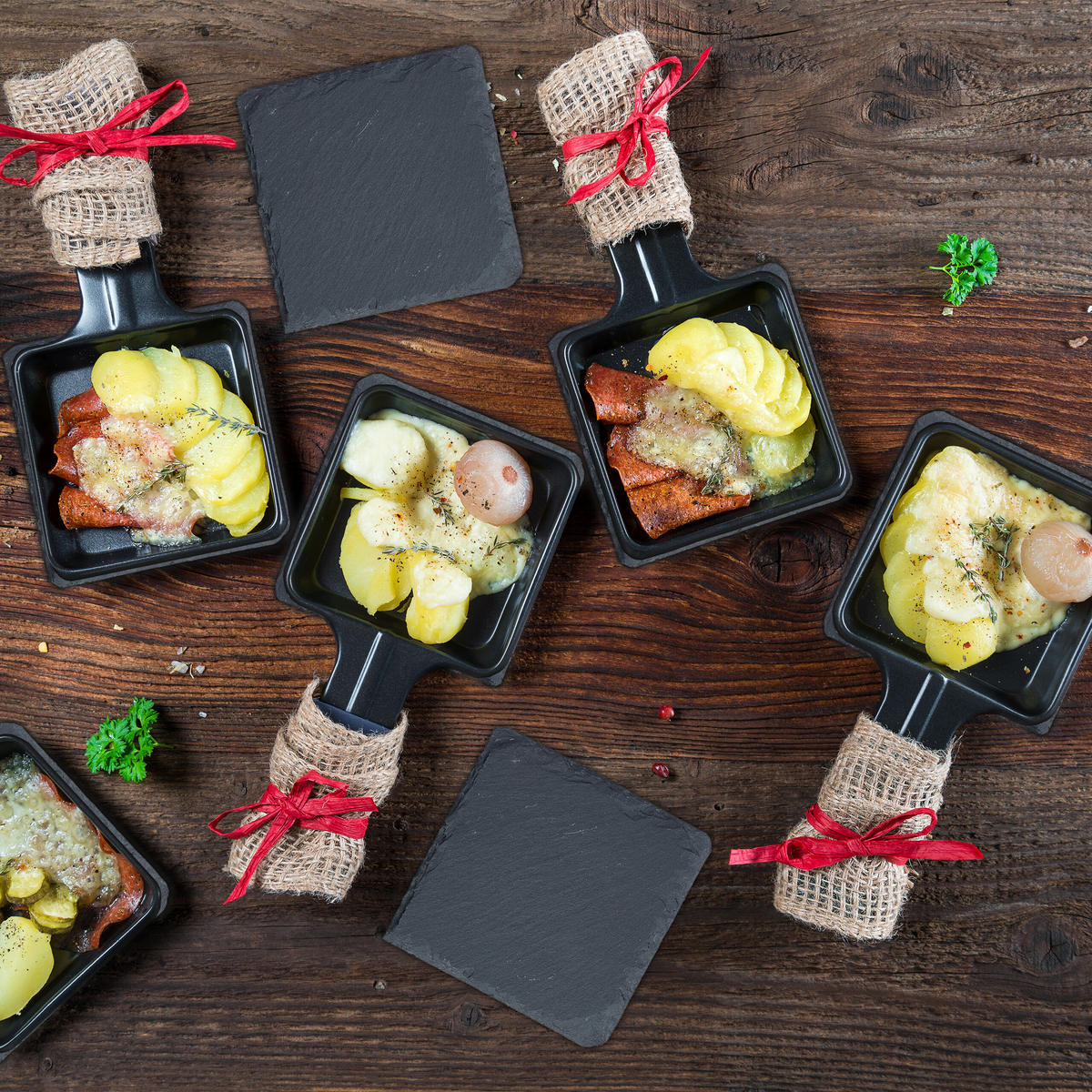 20XPODLOŽKY z bridlice - antracitová, textil/kameň (10/10cm) - Relaxdays