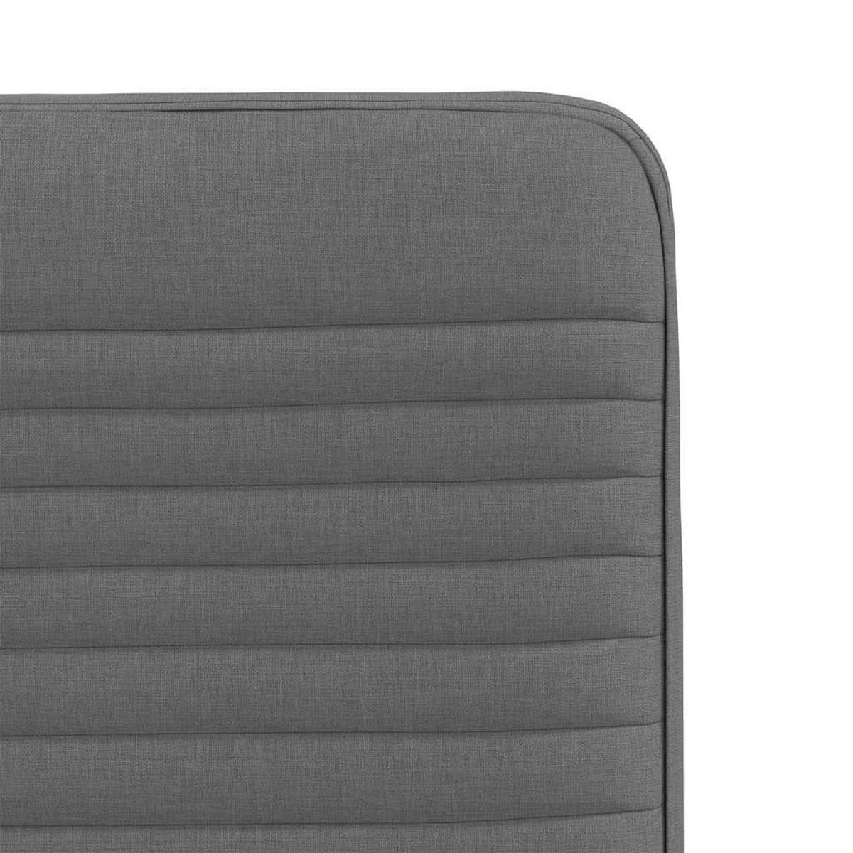 ESSZIMMERSTÜHLE 2 Stk. Dunkelgrau Stoff 45*54*86cm - Dunkelgrau, Metall (45/86/54cm) - ZMH