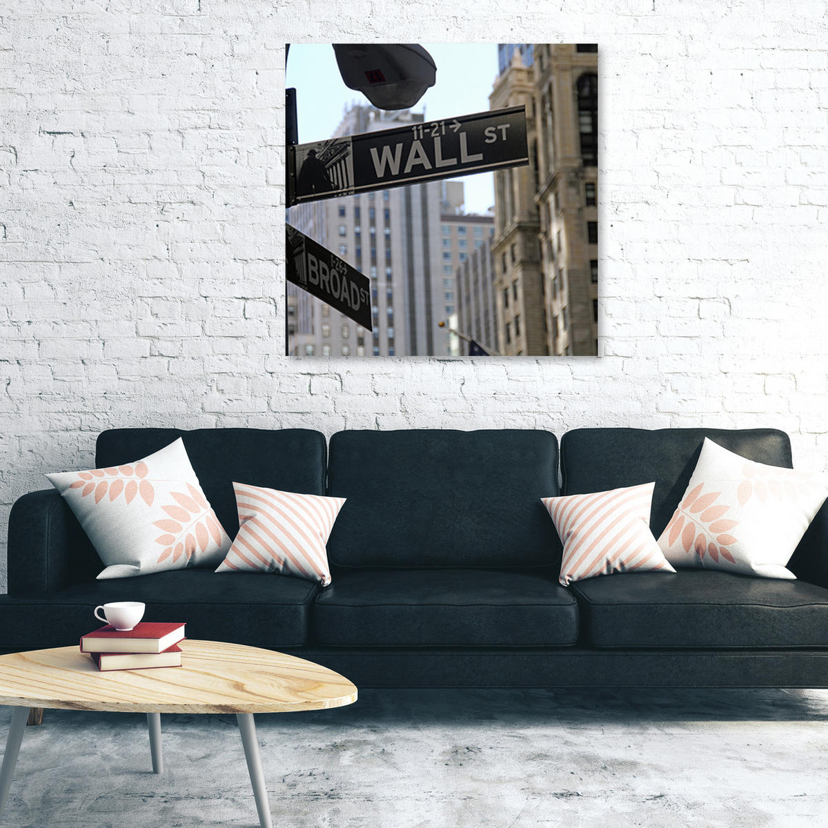 WANDBILD abstrakte kunst farbe - Grau, Textil (50/50cm) - Feeby