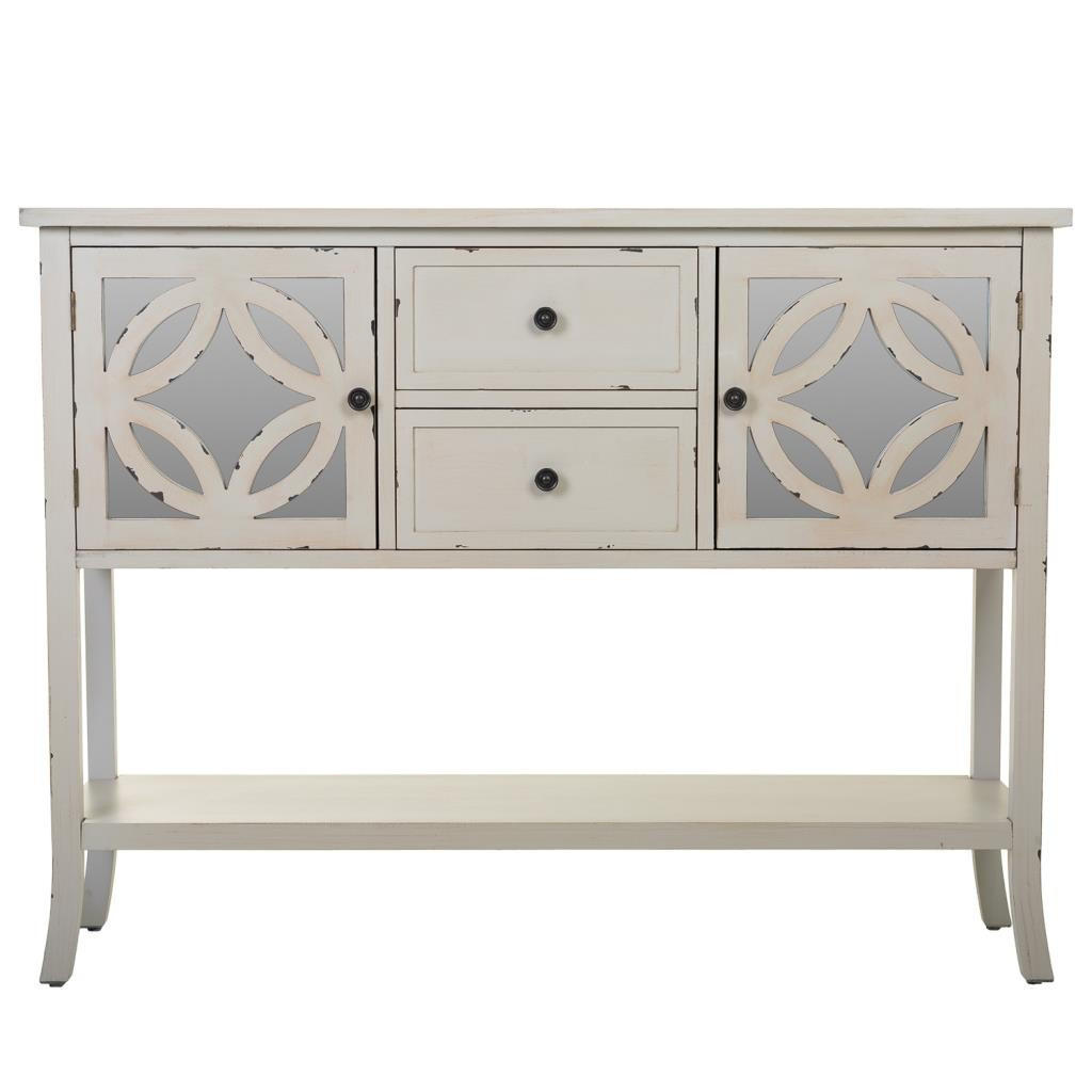 SIDEBOARD aus Holz 121x37x91 cm - Grau, Holz (121/91/37cm) - Wanderlust