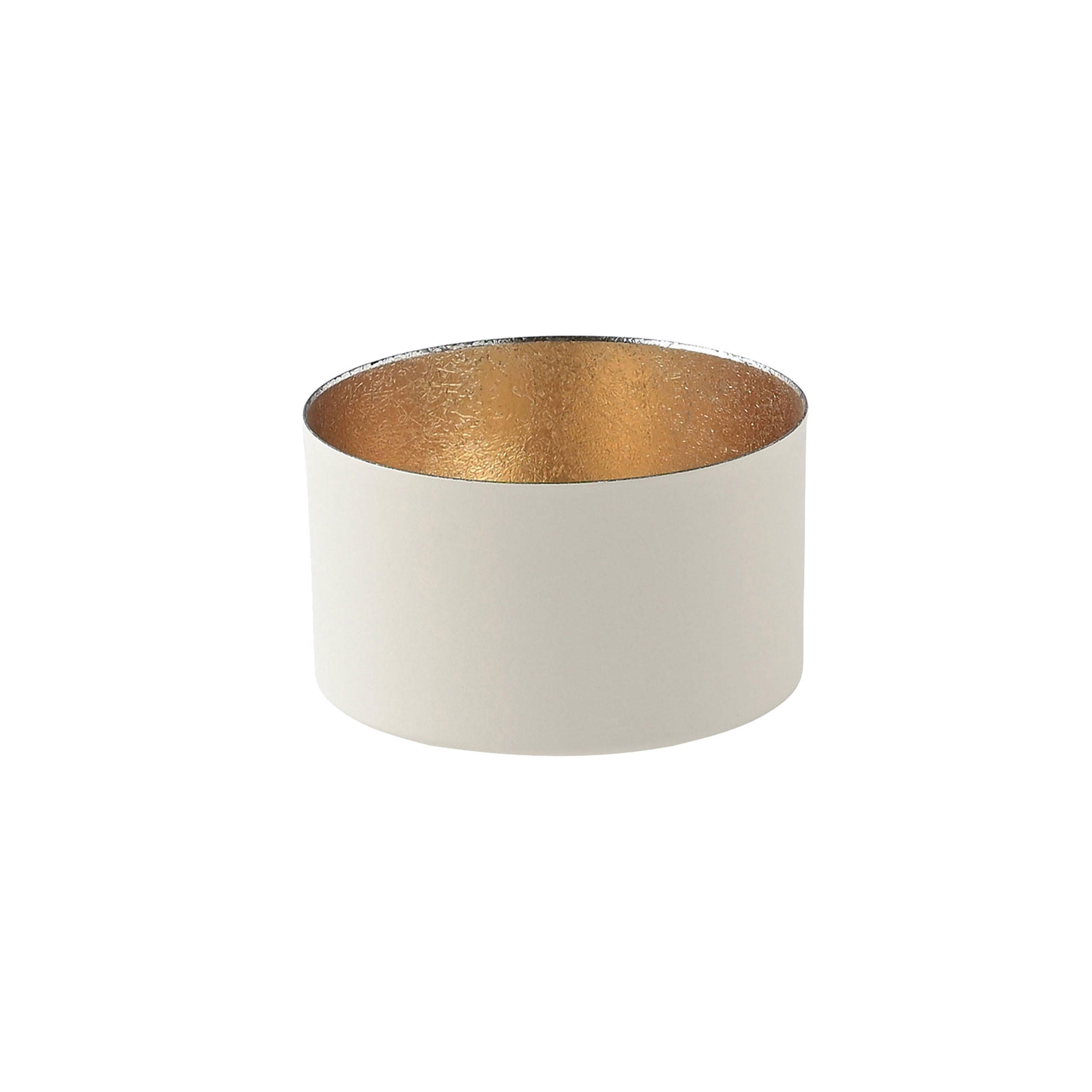 TEELICHTHALTER Chennai S, Eisen, Weiß, Gold, 5 cm - Grün, Metall (5cm) - Gift Company