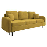 SCHLAFSOFA Venice - Schwarz/Braun, Holz/Textil (225/96/94cm) - MIRJAN24
