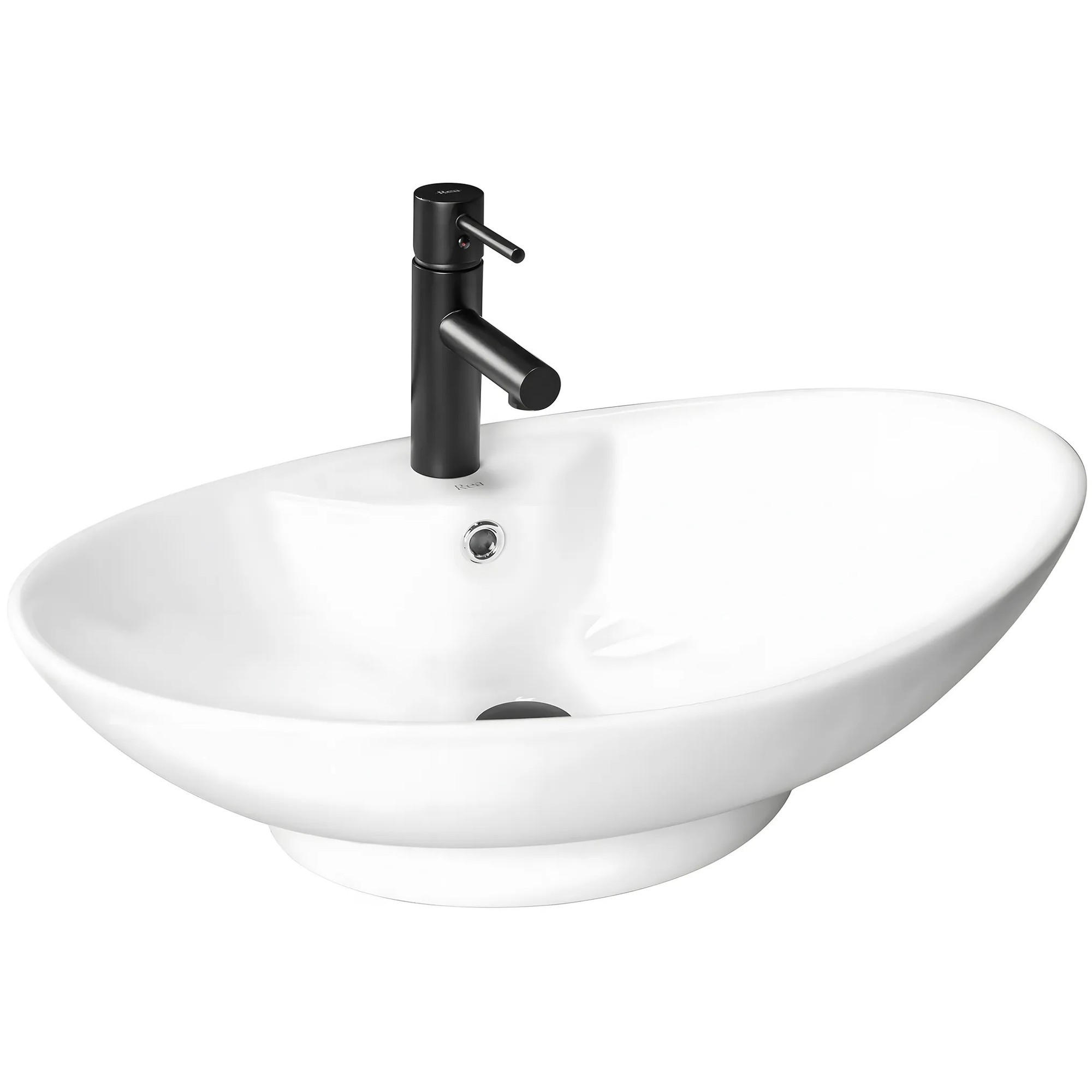 REA Aufsatzwaschbecken Weiß 44x21x66 cm