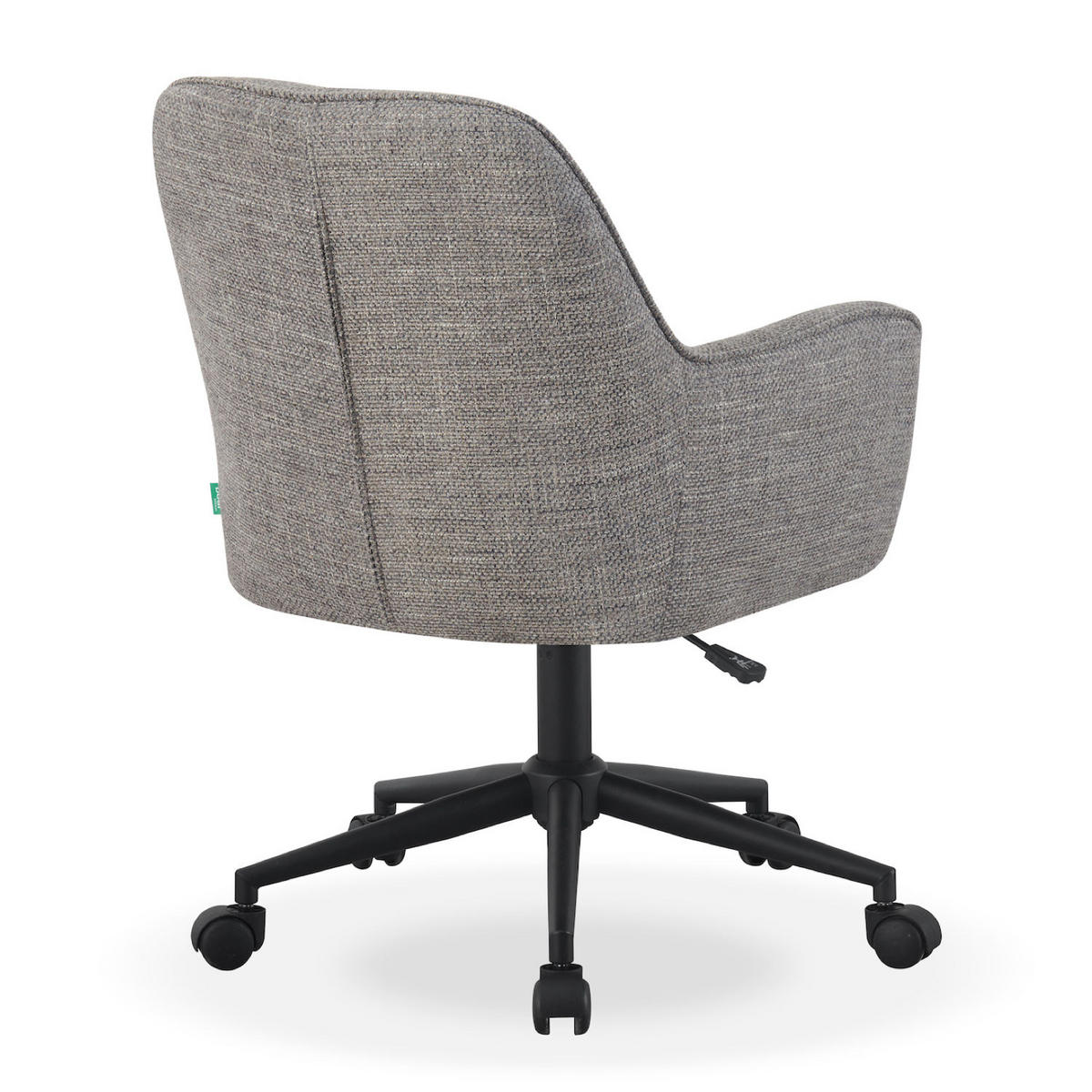 BÜROSTUHL LUCA Grau höhenverstellbar 360°drehbar - Schwarz/Grau, Kunststoff/Textil (61/83/64cm) - DUBI Möbel