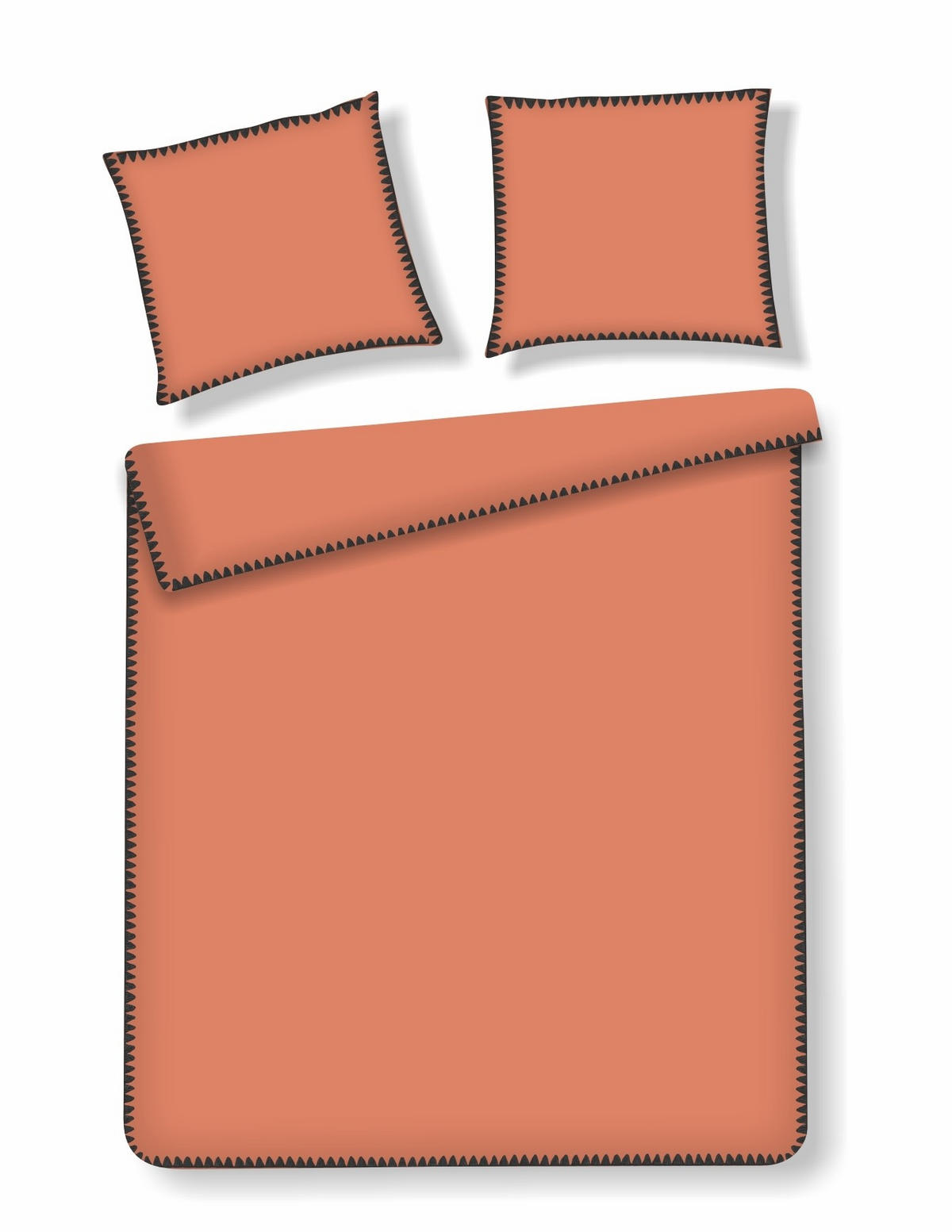 BETTWÄSCHE Tanger - Dunkelorange, Textil (160/200cm) - home&you