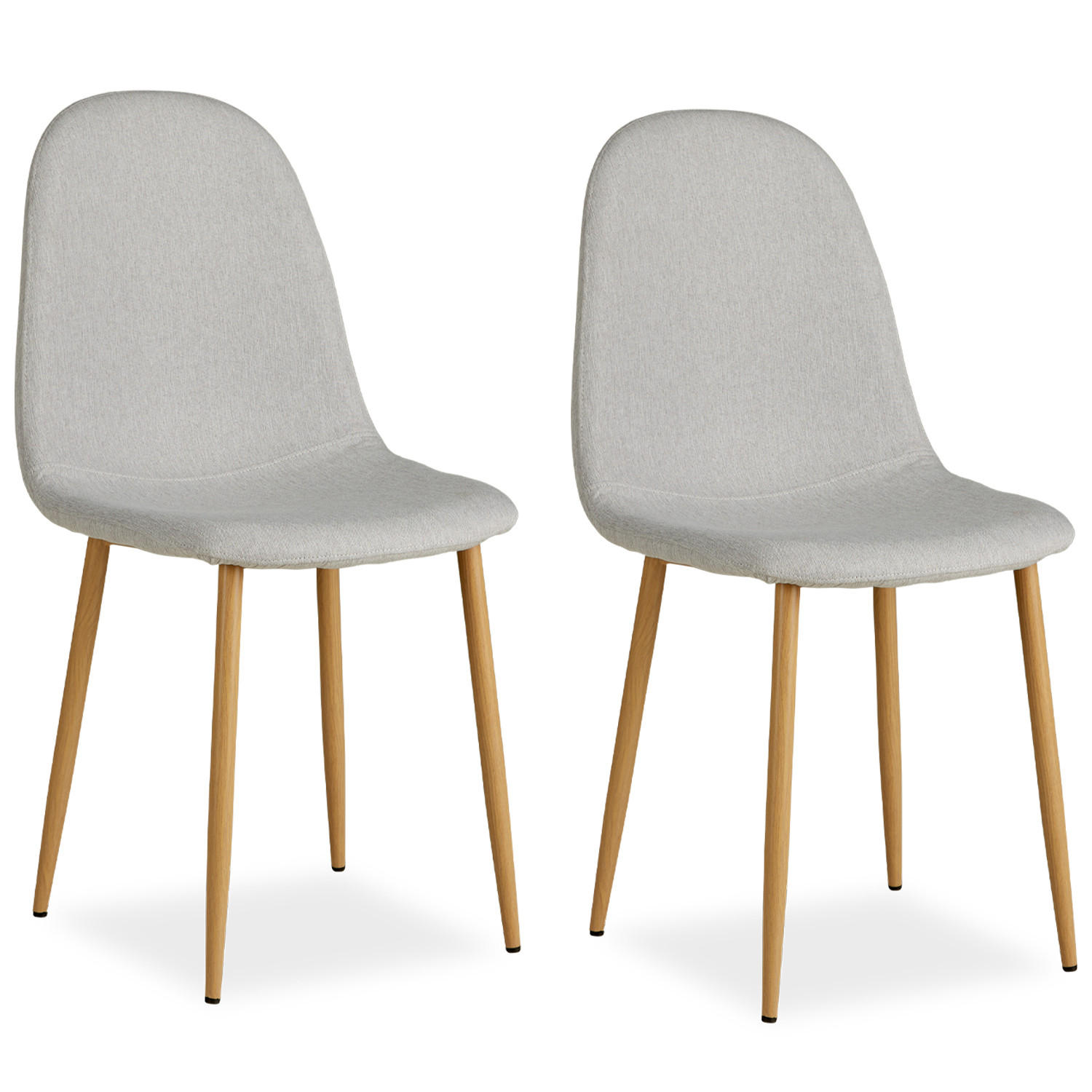 Homestyle4u Stuhl-Set Grau 44x88x45 cm