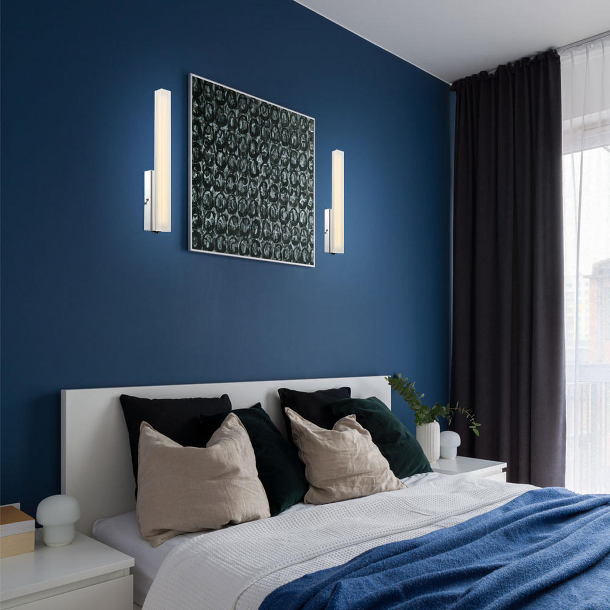 LED WANDLEUCHTE Paul Chrom Silber - Silberfarben, Metall (5/33/5.5cm) - Globo Lighting