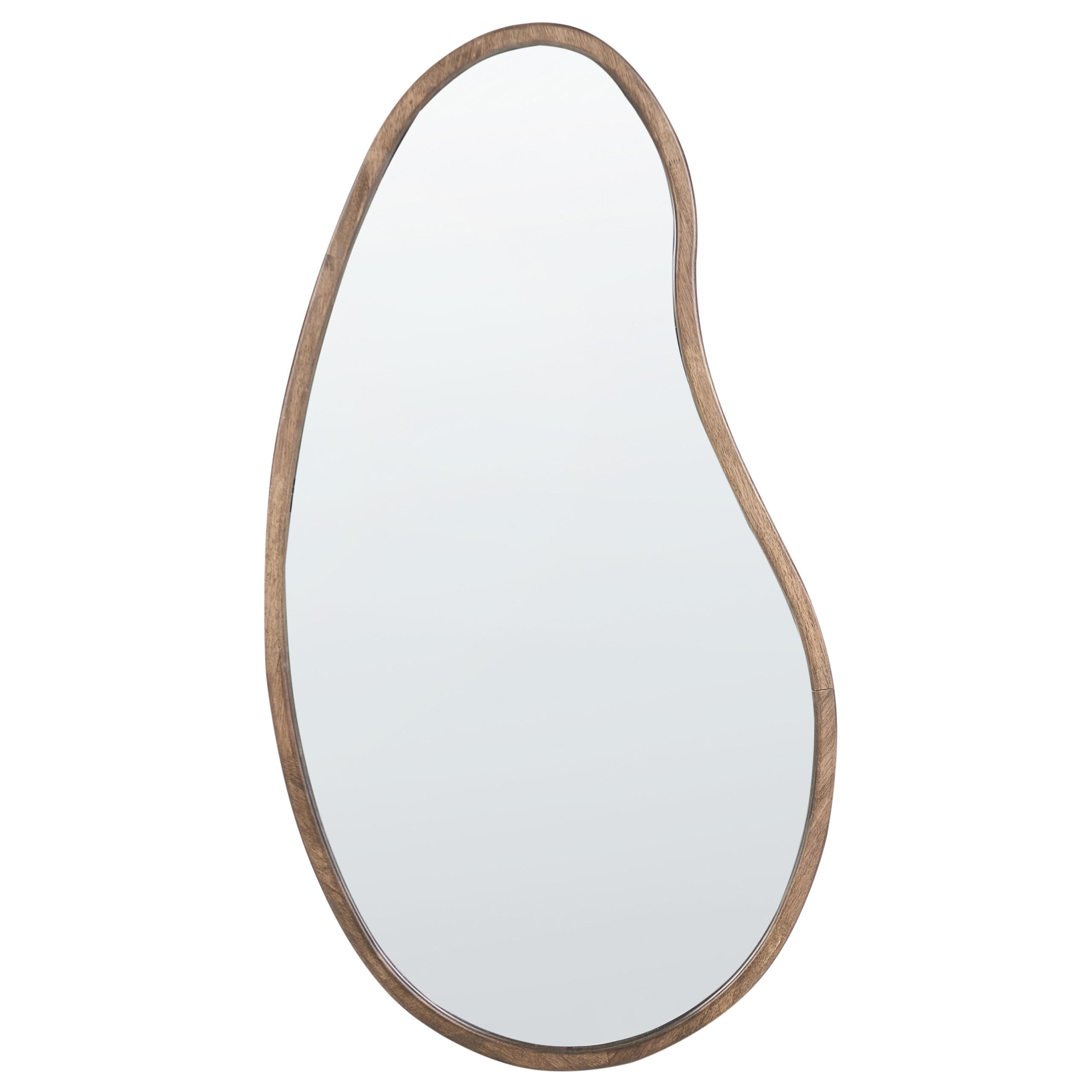 Beliani Wandspiegel Hellbraun, Braun 70x130x3 cm