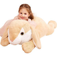 STOFFTIER Hase 78 cm - Braun, Textil (33/76.2cm)