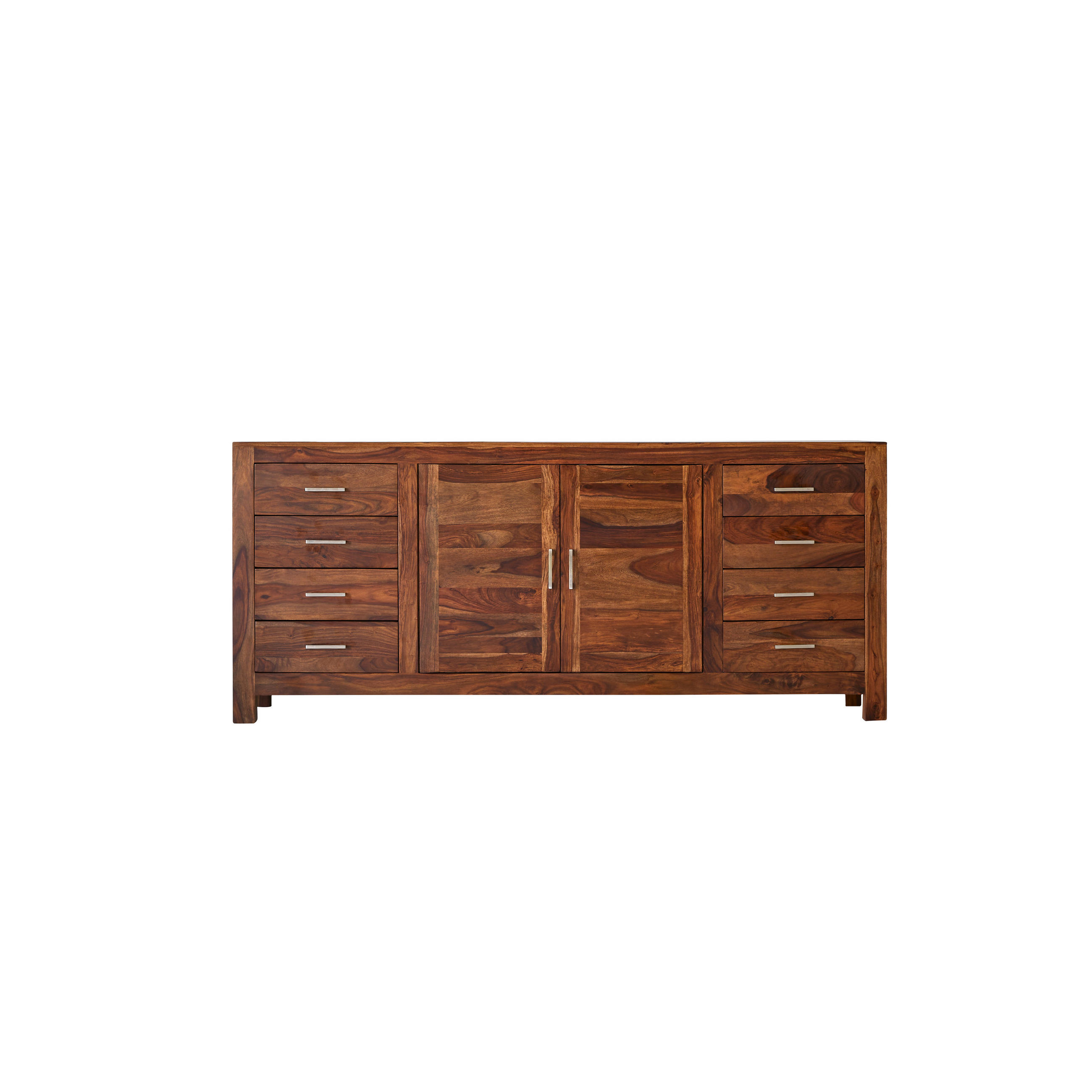 Tikamoon Sideboard Braun 204x88x45 cm